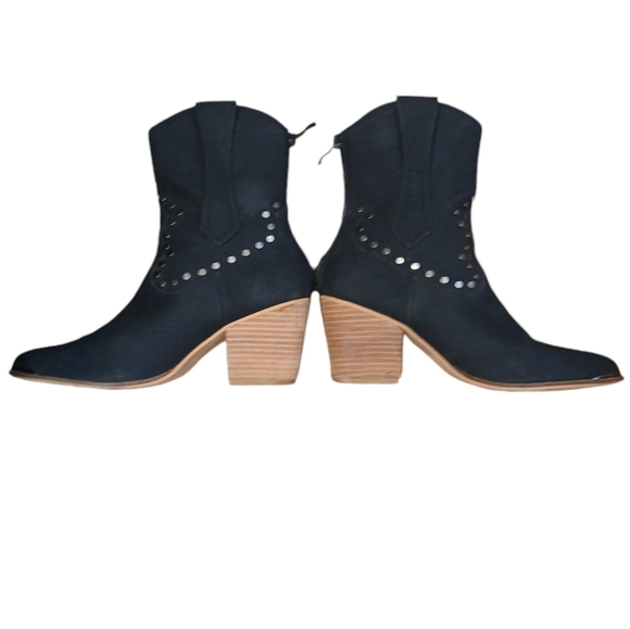 Pandora Women's Black Studded Western Boot size 8 - Picture 2 of 10